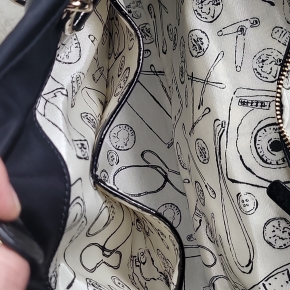 Kate Spade | Canvas Shoulder Bag w/Chain Detail & Dust Bag - Picture 11 of 16